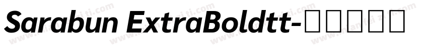 Sarabun ExtraBoldtt字体转换